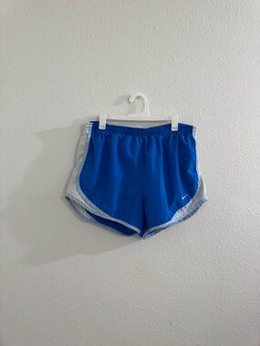 Blue Nike shorts